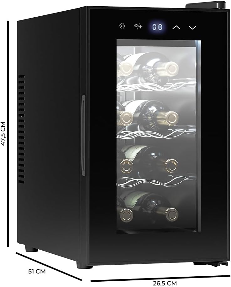 Cecotec Vinoteca 8 Botellas Bolero Grandsommelier 830 coolcrystal