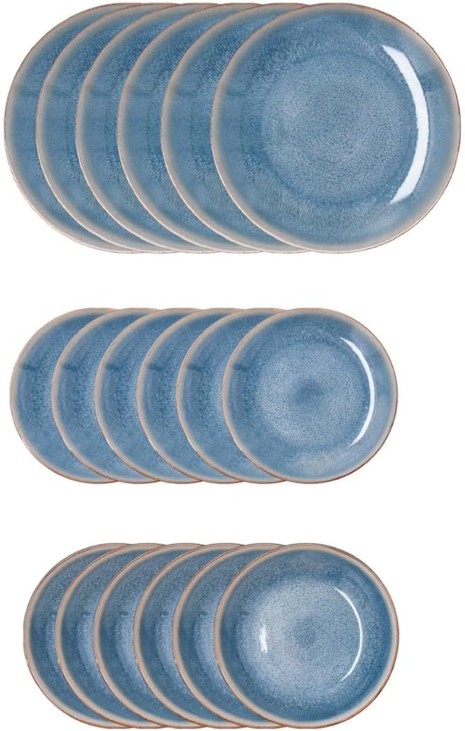 Bidasoa Aura Vajilla 18 Piezas Porcelana 18 Piezas
