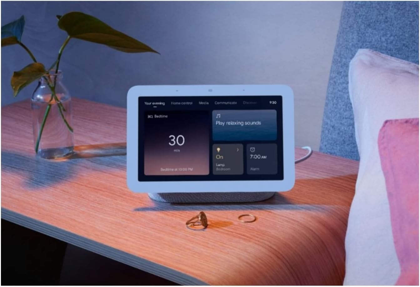 Google Assistant Vocal Nest Hub Galet