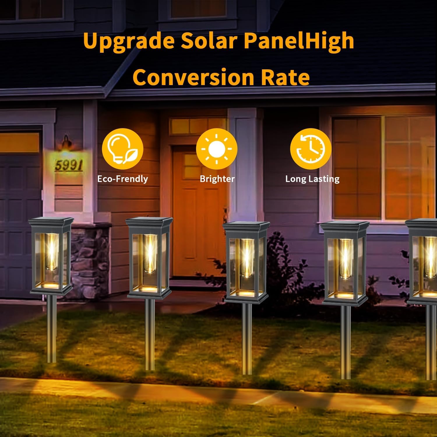 SOLARBABY Luces Solares para Caminos al Aire Libre