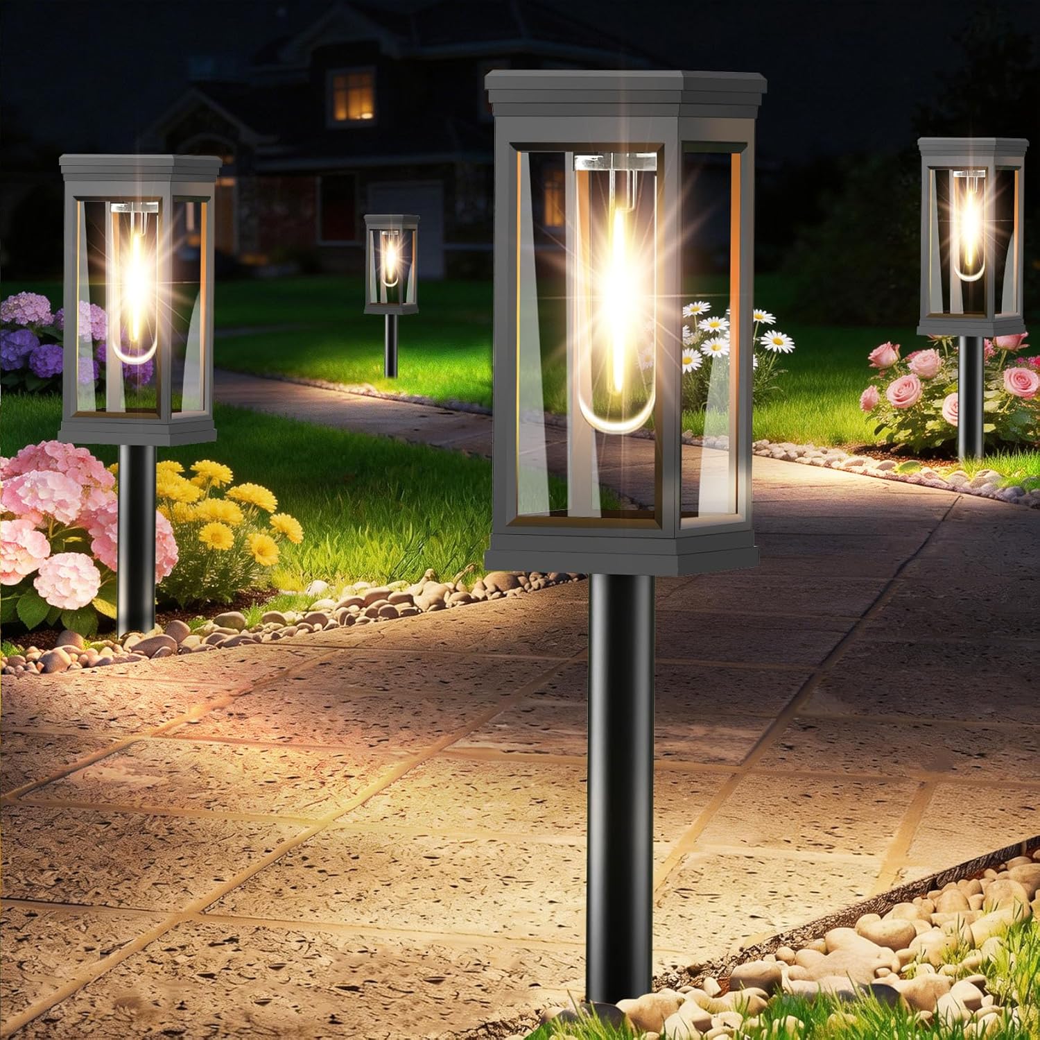 SOLARBABY Luces Solares para Caminos al Aire Libre