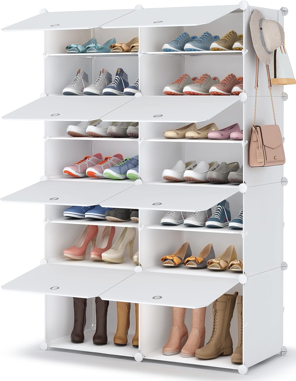 HOMIDEC Zapatero Modular de 7 Niveles.